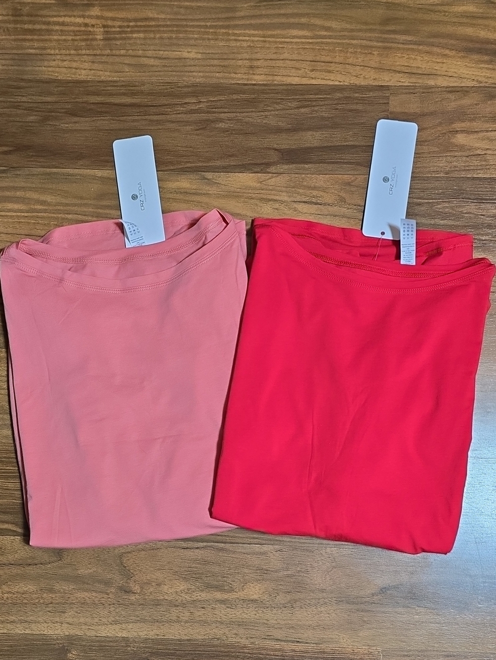 CRZ Yoga Pima Cotton Boat Neck Short Sleeve - Lot Of 2
